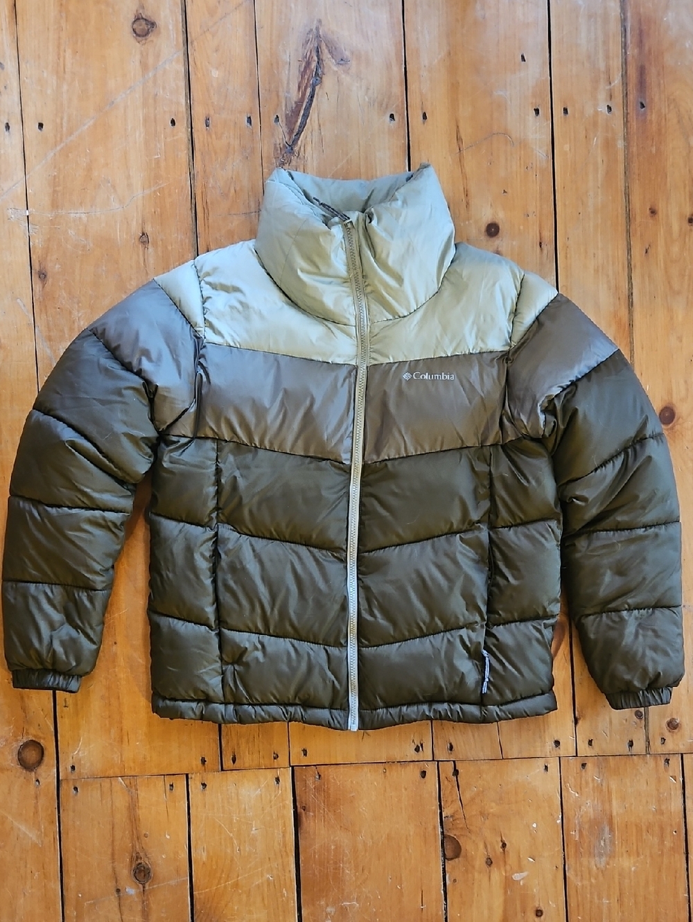 Green Columbia Puffer Jacket